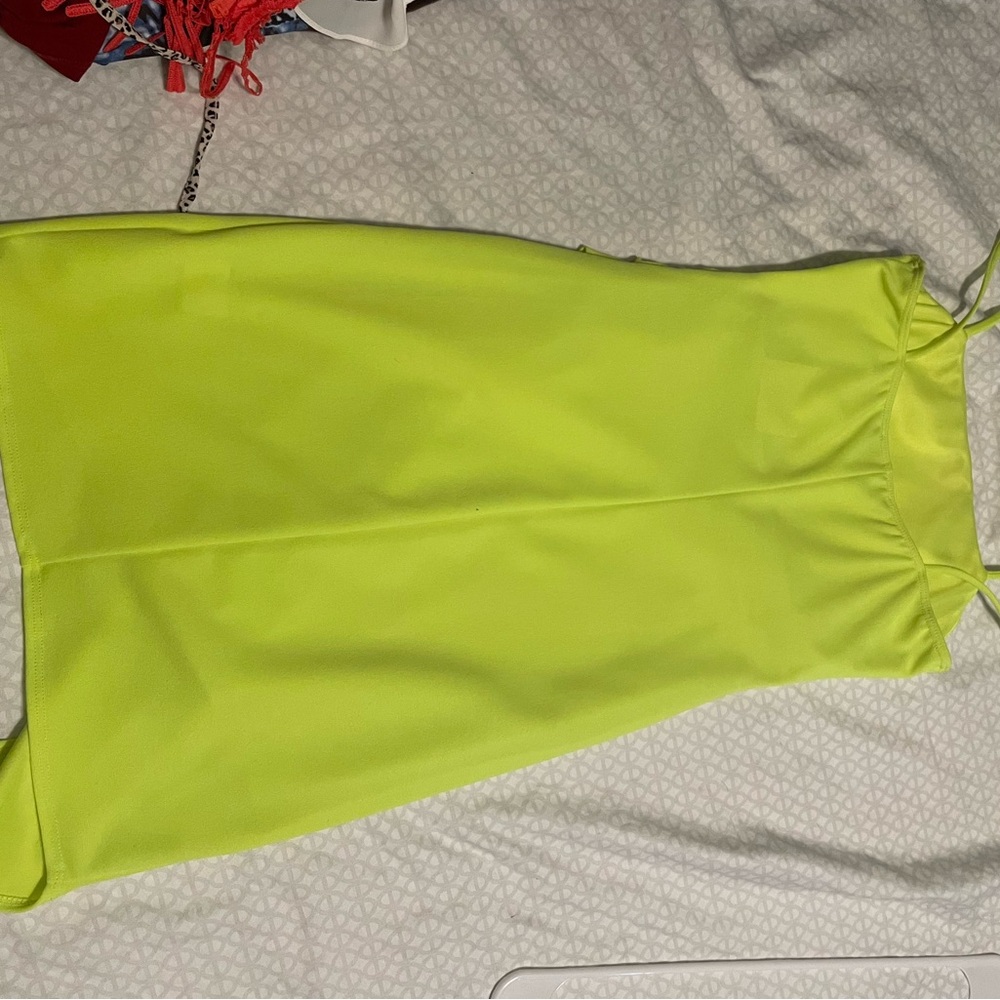 Vibrant Neon Yellow Dress